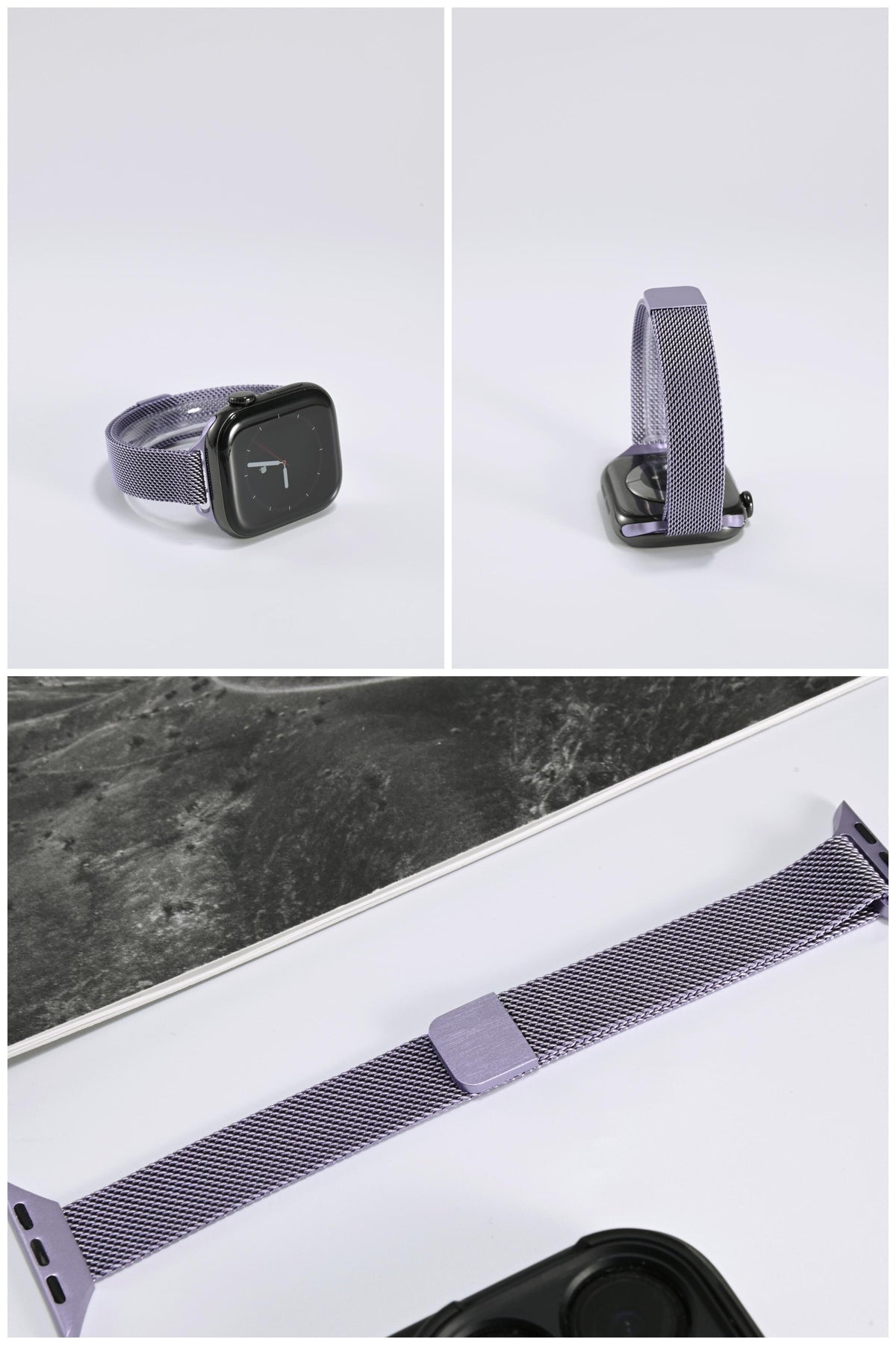 Slim-Waist Milanese iWatch Band for Apple Watch SE, Series 6/7/8/9/10 and Ultra, detail view 5