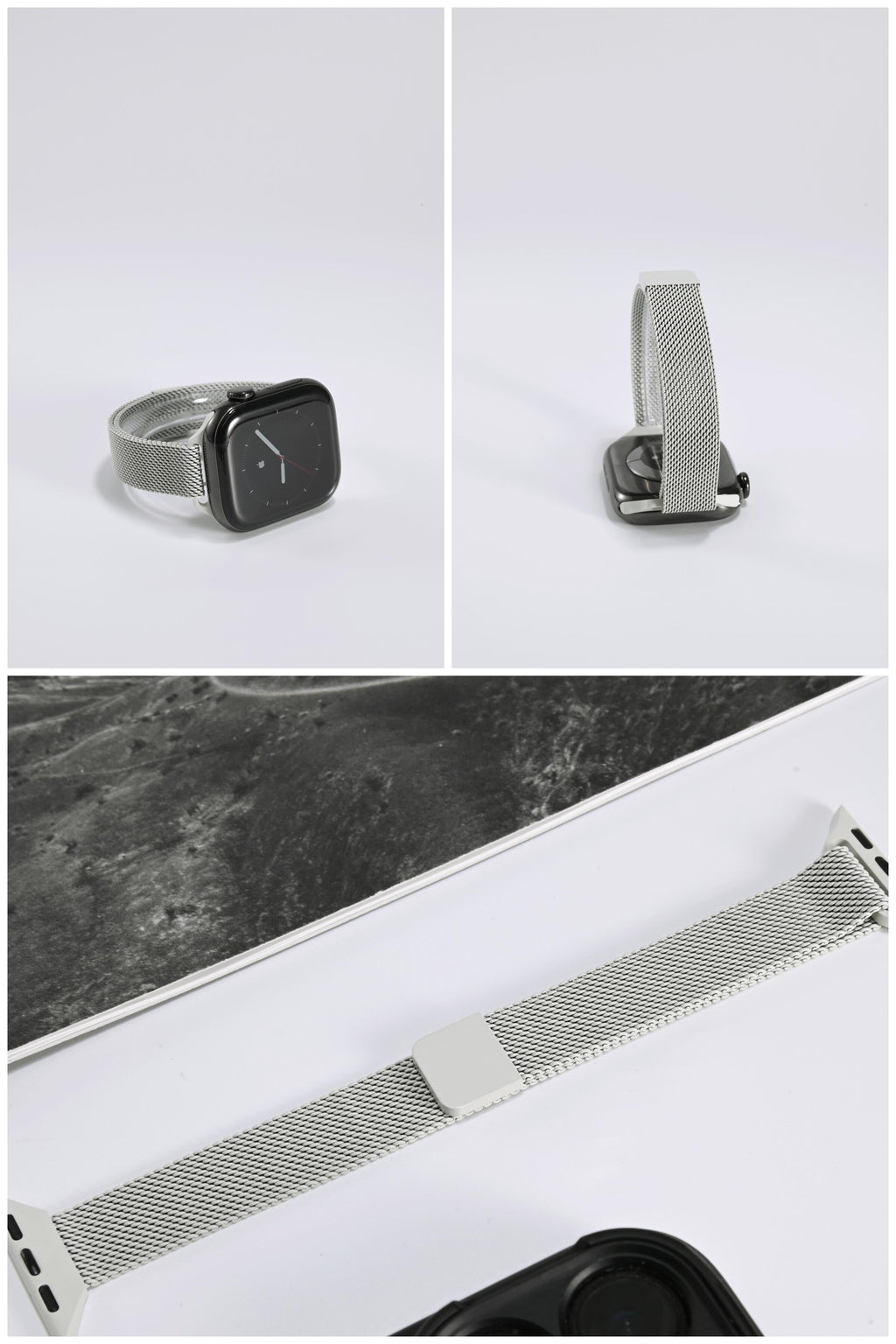 Slim-Waist Milanese iWatch Band for Apple Watch SE, Series 6/7/8/9/10 and Ultra, detail view 7