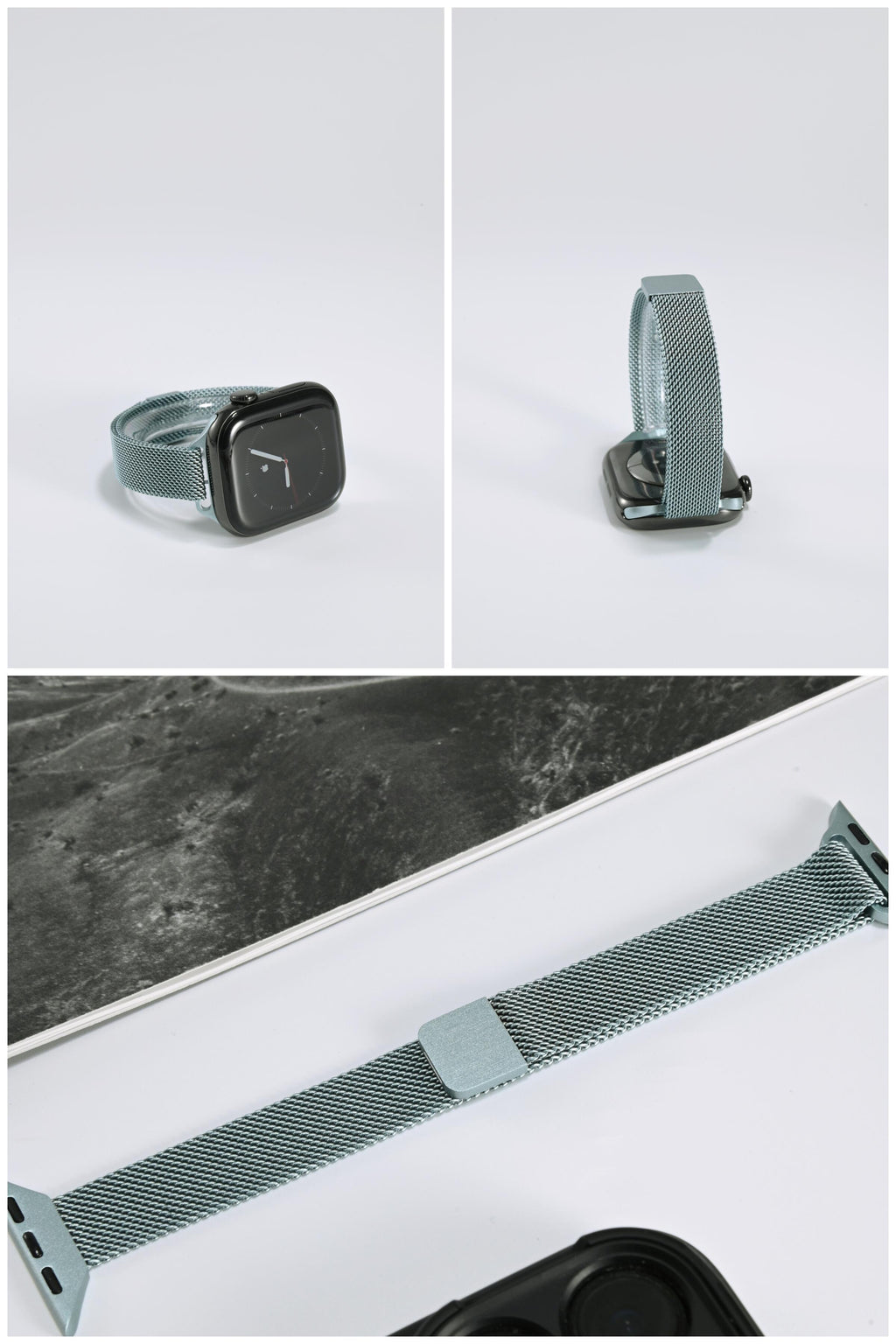 Slim-Waist Milanese iWatch Band for Apple Watch SE, Series 6/7/8/9/10 and Ultra, detail view 9