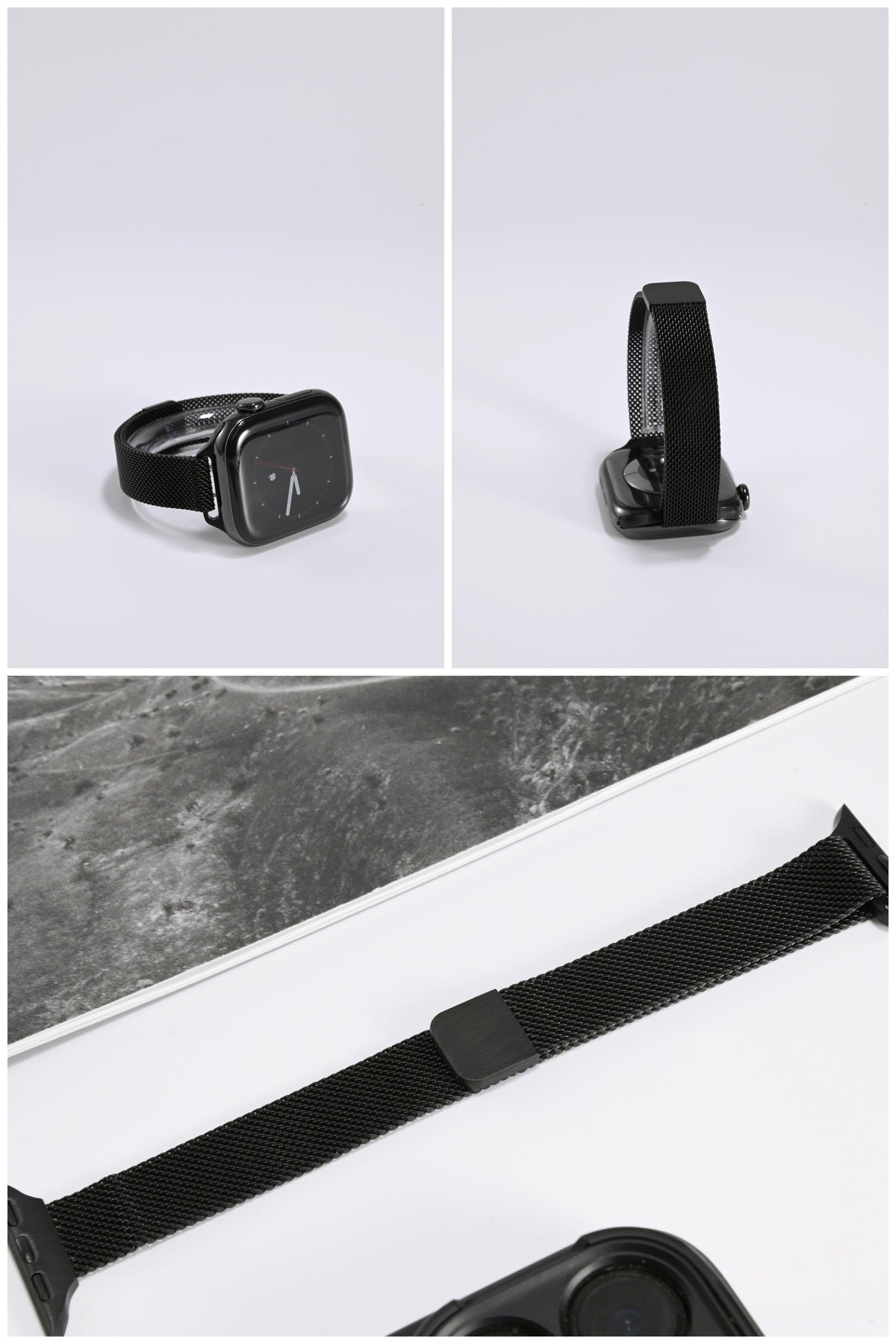 Slim-Waist Milanese iWatch Band for Apple Watch SE, Series 6/7/8/9/10 and Ultra, detail view 11