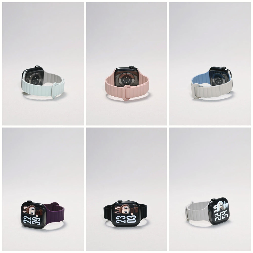 Second-Generation Slim-Waist Chain Silicone iWatch Band for Apple Watch SE and Series 7/8/9/10, detail view 1