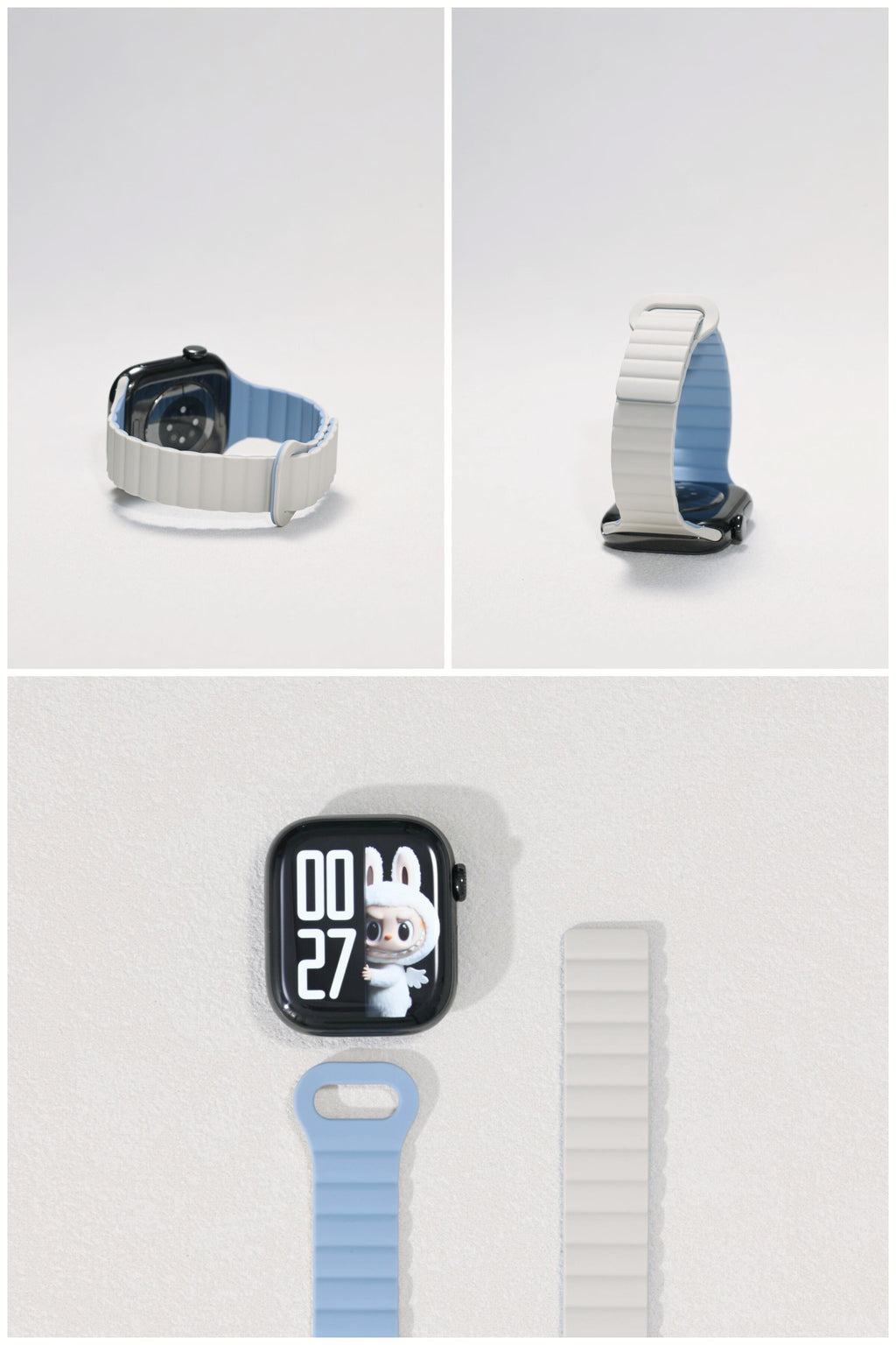 Second-Generation Slim-Waist Chain Silicone iWatch Band for Apple Watch SE and Series 7/8/9/10, detail view 3