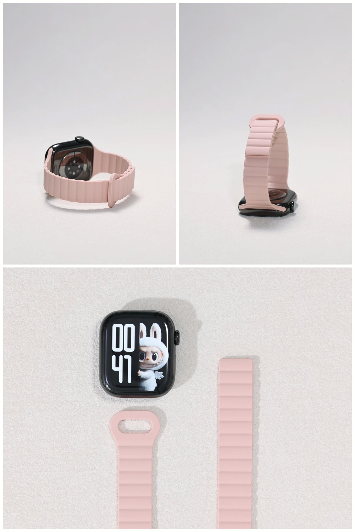 Second-Generation Slim-Waist Chain Silicone iWatch Band for Apple Watch SE and Series 7/8/9/10, detail view 5