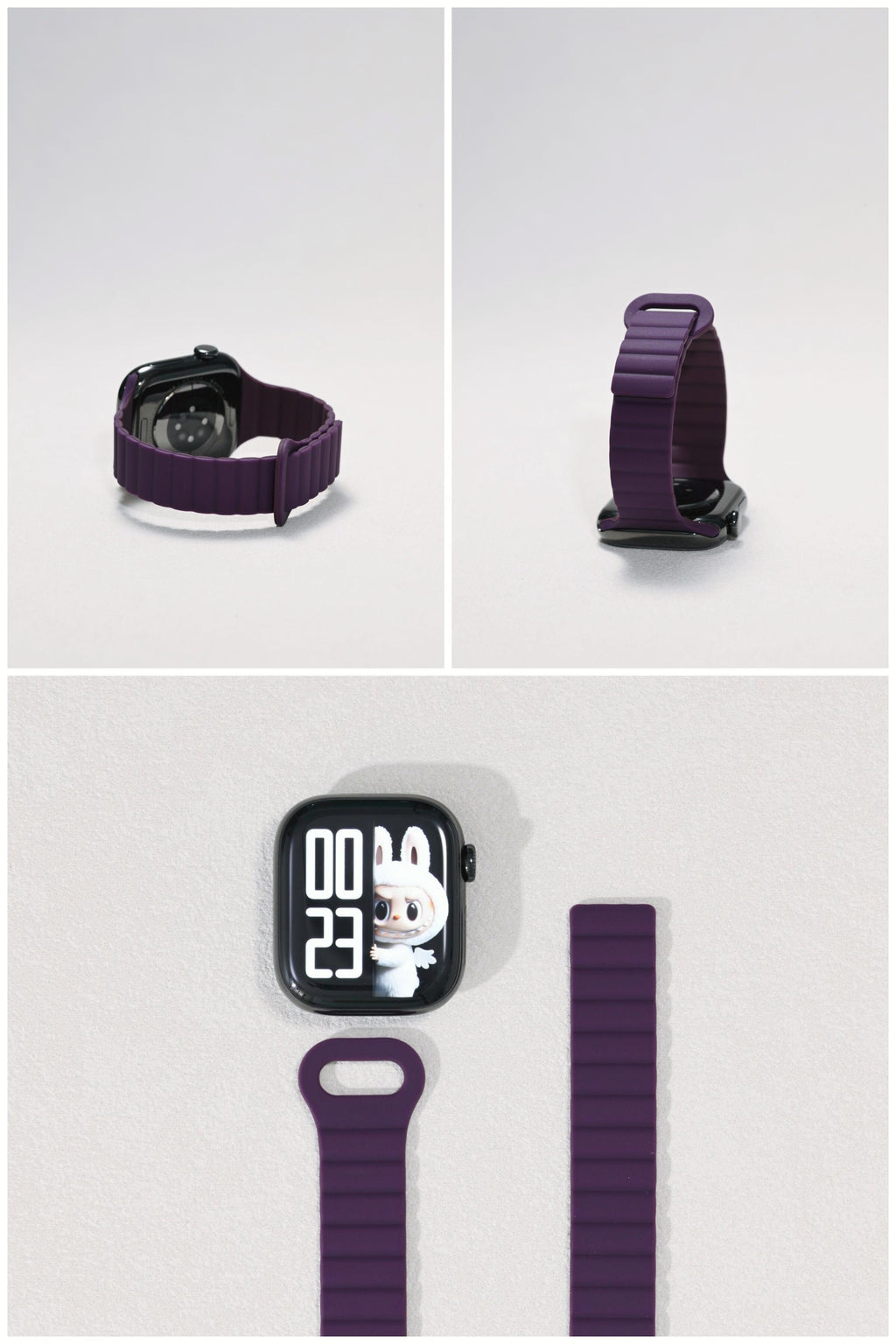 Second-Generation Slim-Waist Chain Silicone iWatch Band for Apple Watch SE and Series 7/8/9/10, detail view 6