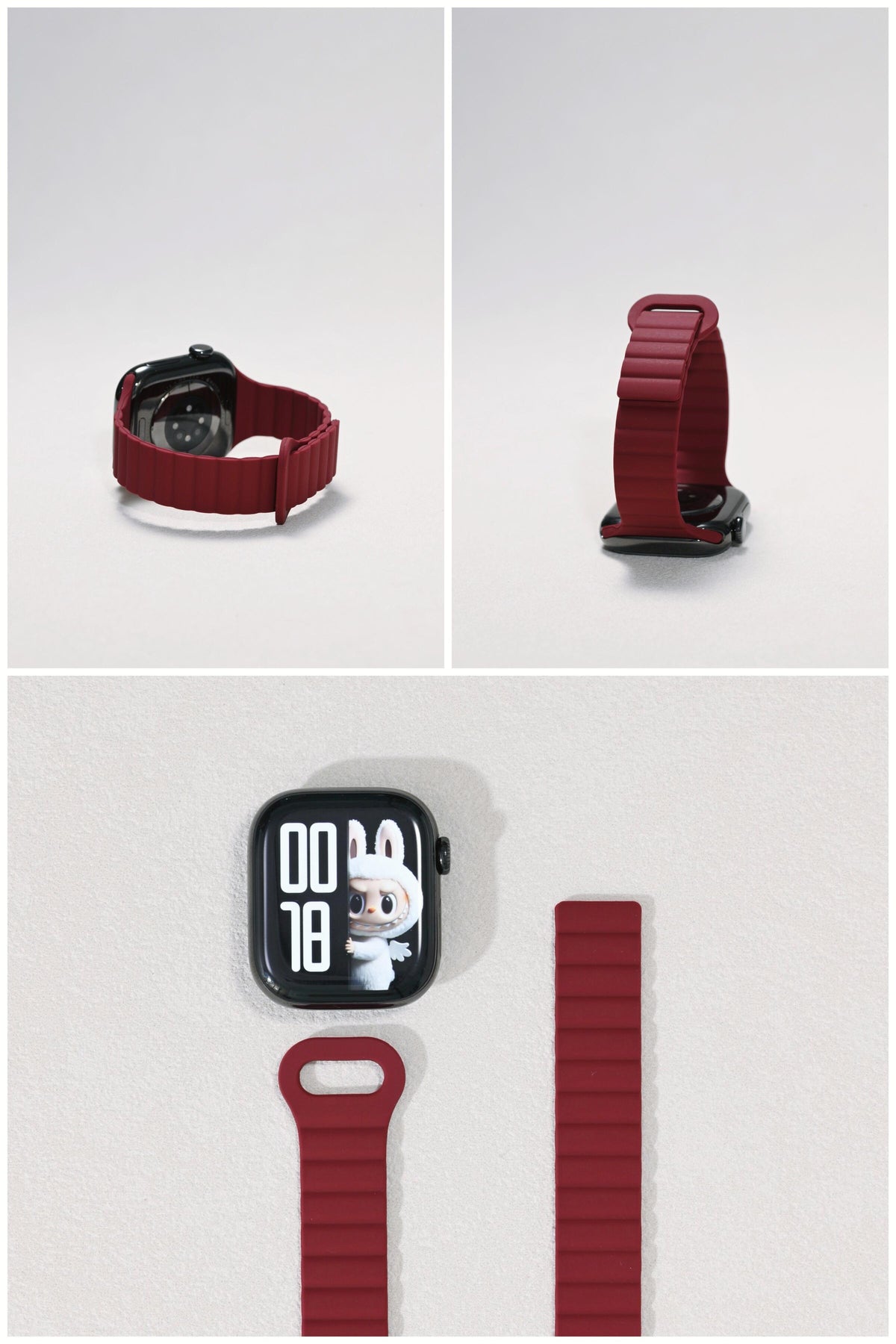 Second-Generation Slim-Waist Chain Silicone iWatch Band for Apple Watch SE and Series 7/8/9/10, detail view 7