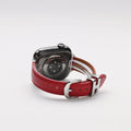 H-Clasp Genuine Leather Band for Apple Watch and iWatch Series 11/10 and Ultra, sku view 1