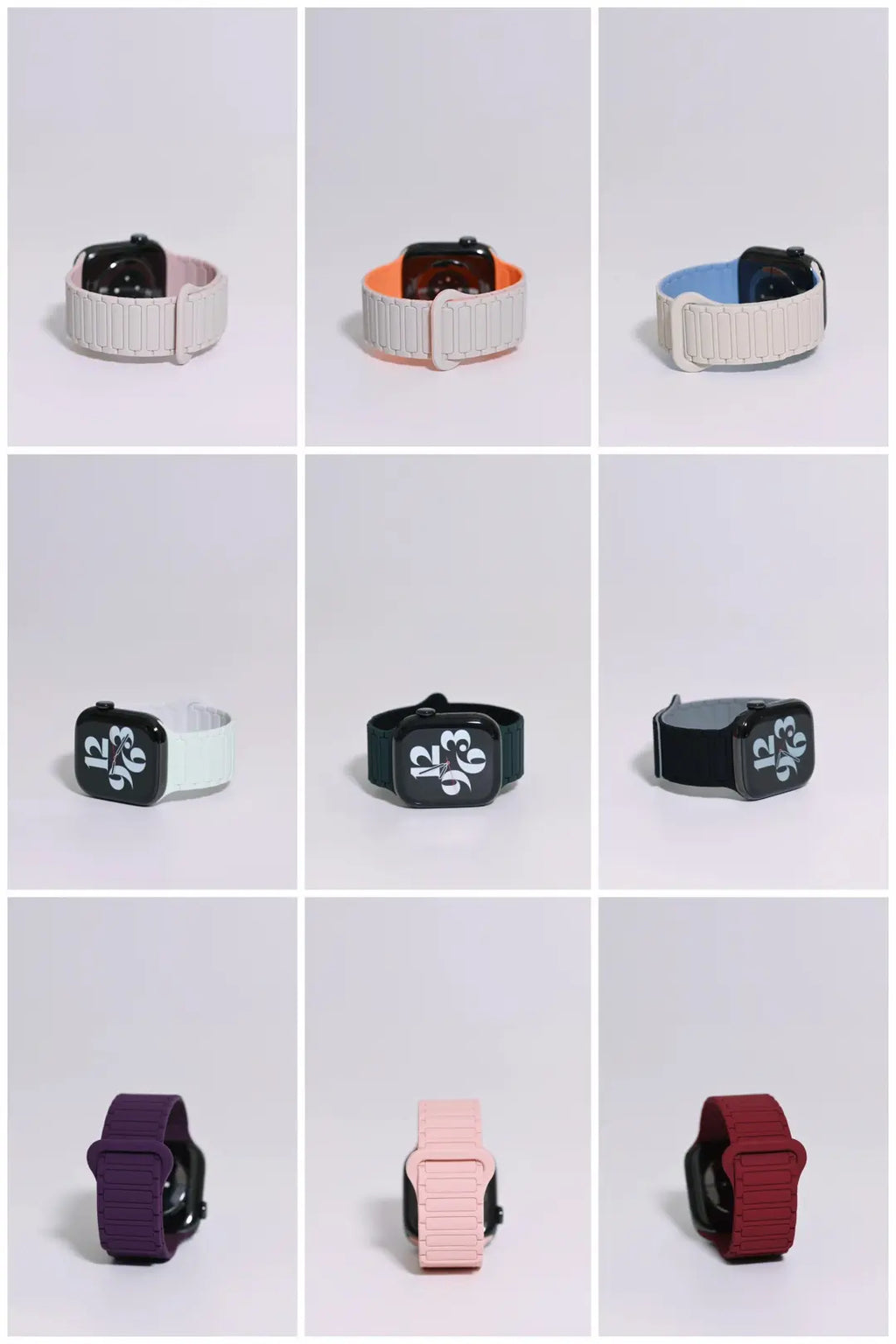 Second-Generation Triple-Stud Magnetic Silicone Band for Apple Watch SE, Series 7–10 and Ultra, detail 1