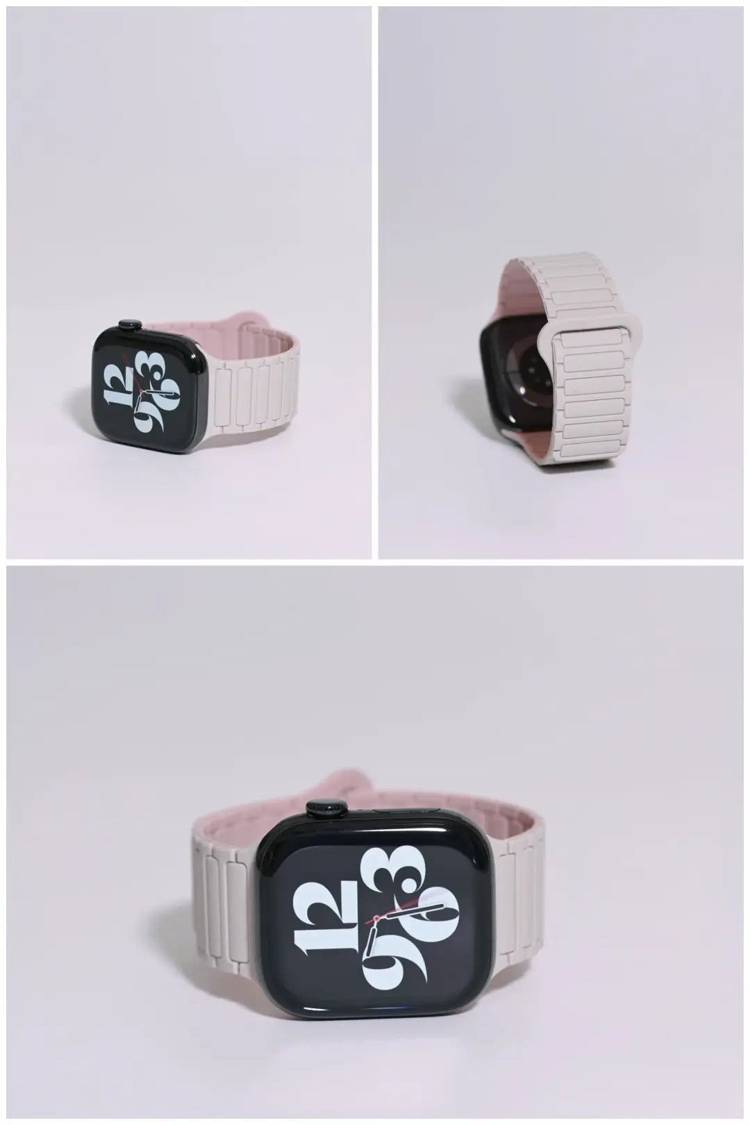 Second-Generation Triple-Stud Magnetic Silicone Band for Apple Watch SE, Series 7–10 and Ultra, detail 3