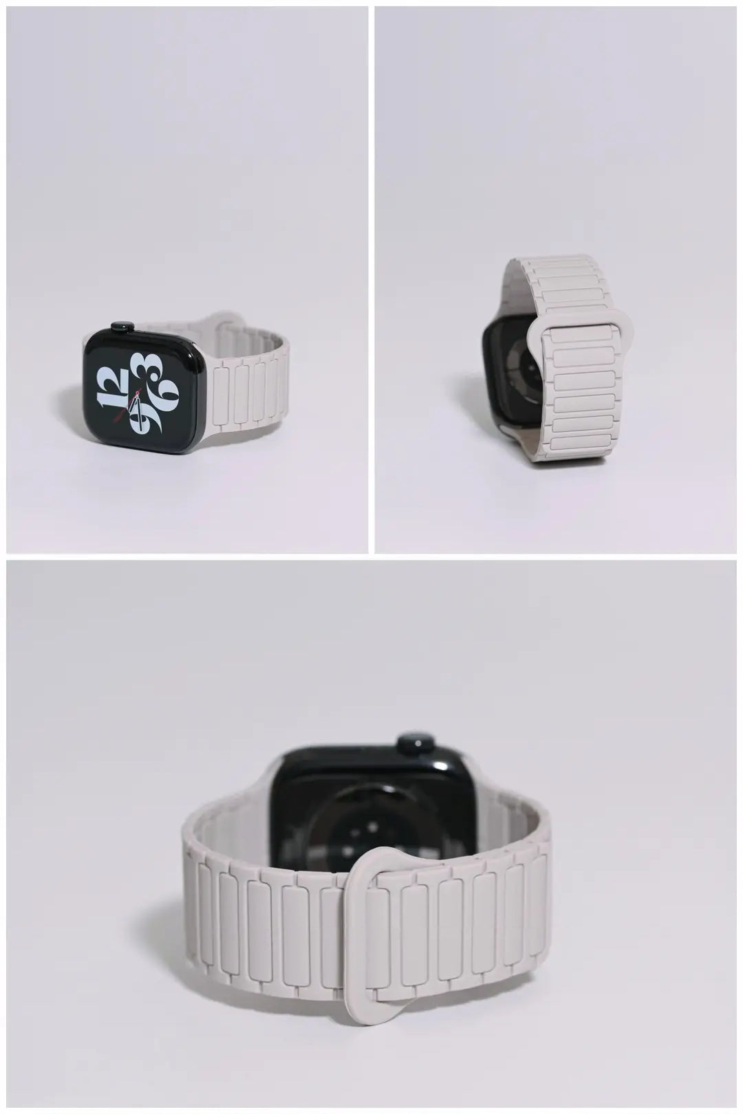 Second-Generation Triple-Stud Magnetic Silicone Band for Apple Watch SE, Series 7–10 and Ultra, detail 5