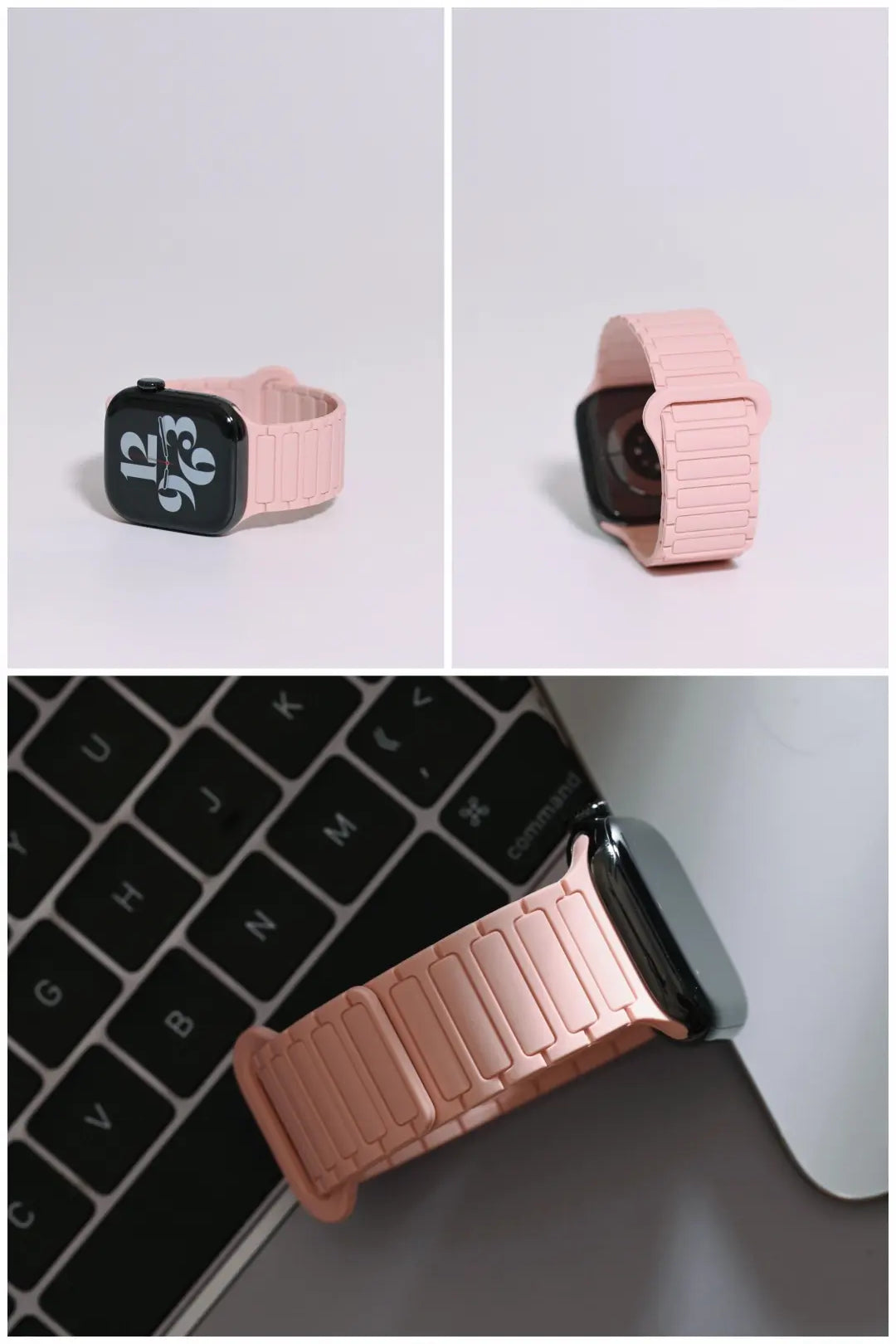 Second-Generation Triple-Stud Magnetic Silicone Band for Apple Watch SE, Series 7–10 and Ultra, detail 7