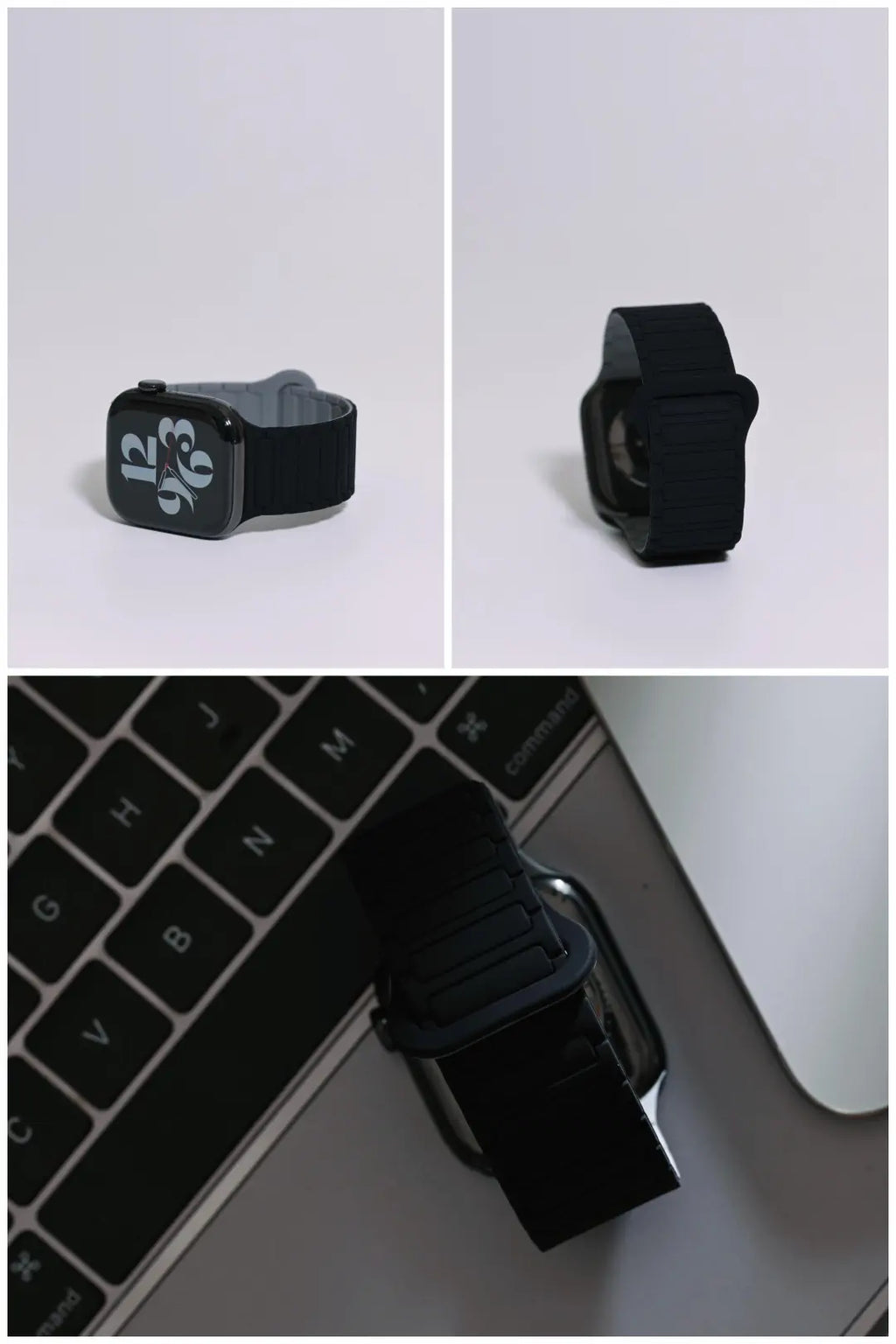 Second-Generation Triple-Stud Magnetic Silicone Band for Apple Watch SE, Series 7–10 and Ultra, detail 10