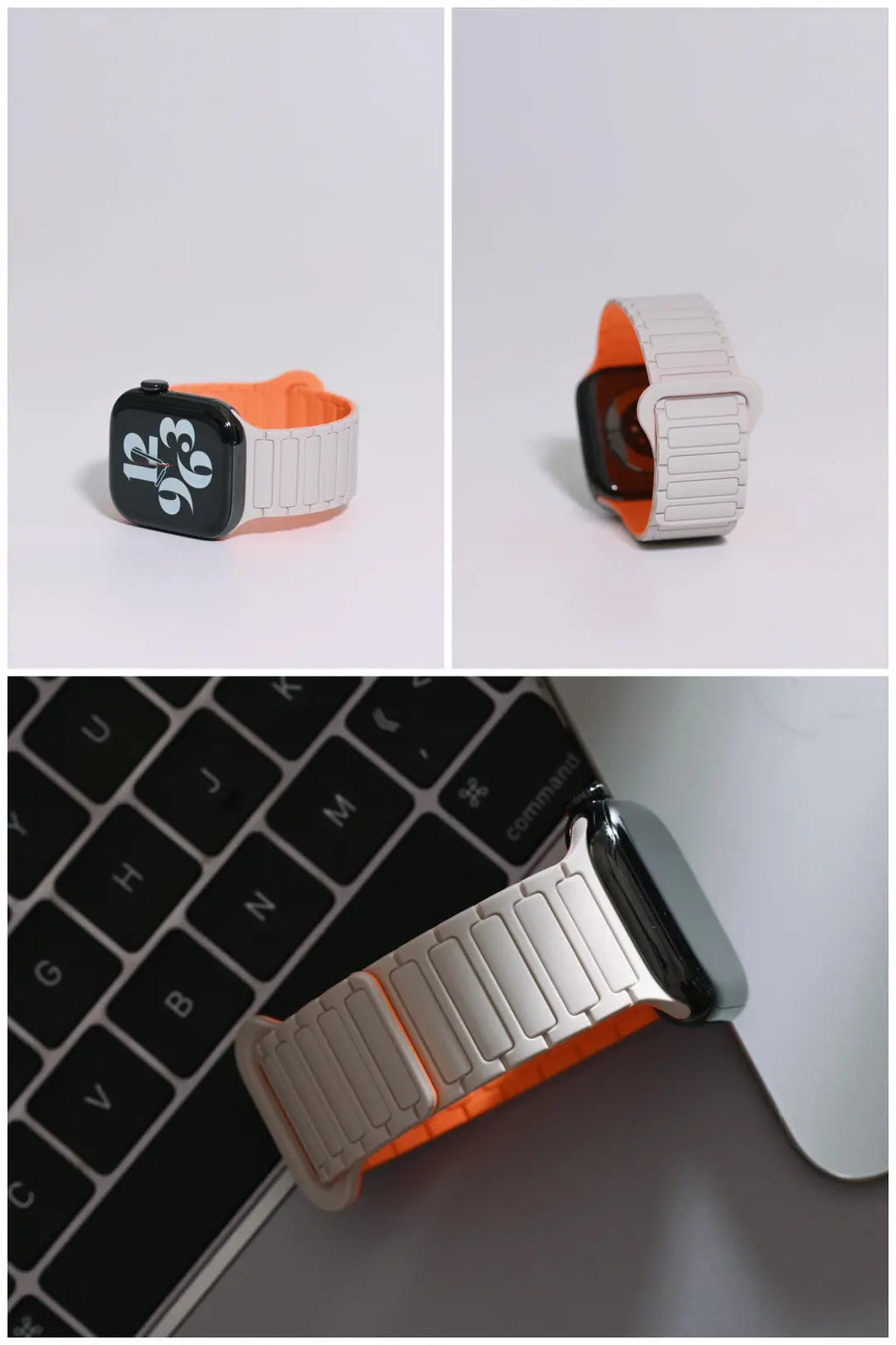 Second-Generation Triple-Stud Magnetic Silicone Band for Apple Watch SE, Series 7–10 and Ultra, detail 11