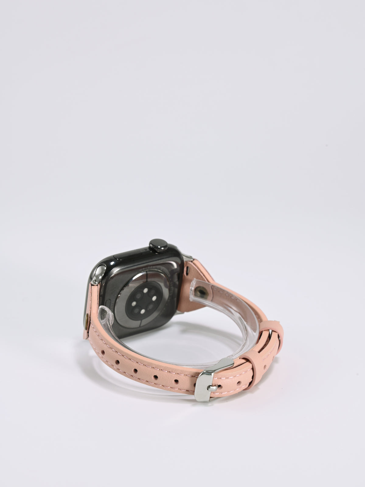 T-Stud Slim-Waist Genuine Leather iWatch Band for Apple Watch SE and Series 6/7/8/9/10, main view 3