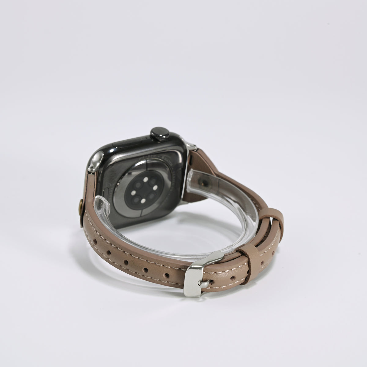 T-Stud Slim-Waist Genuine Leather iWatch Band for Apple Watch SE and Series 6/7/8/9/10, sku view 6