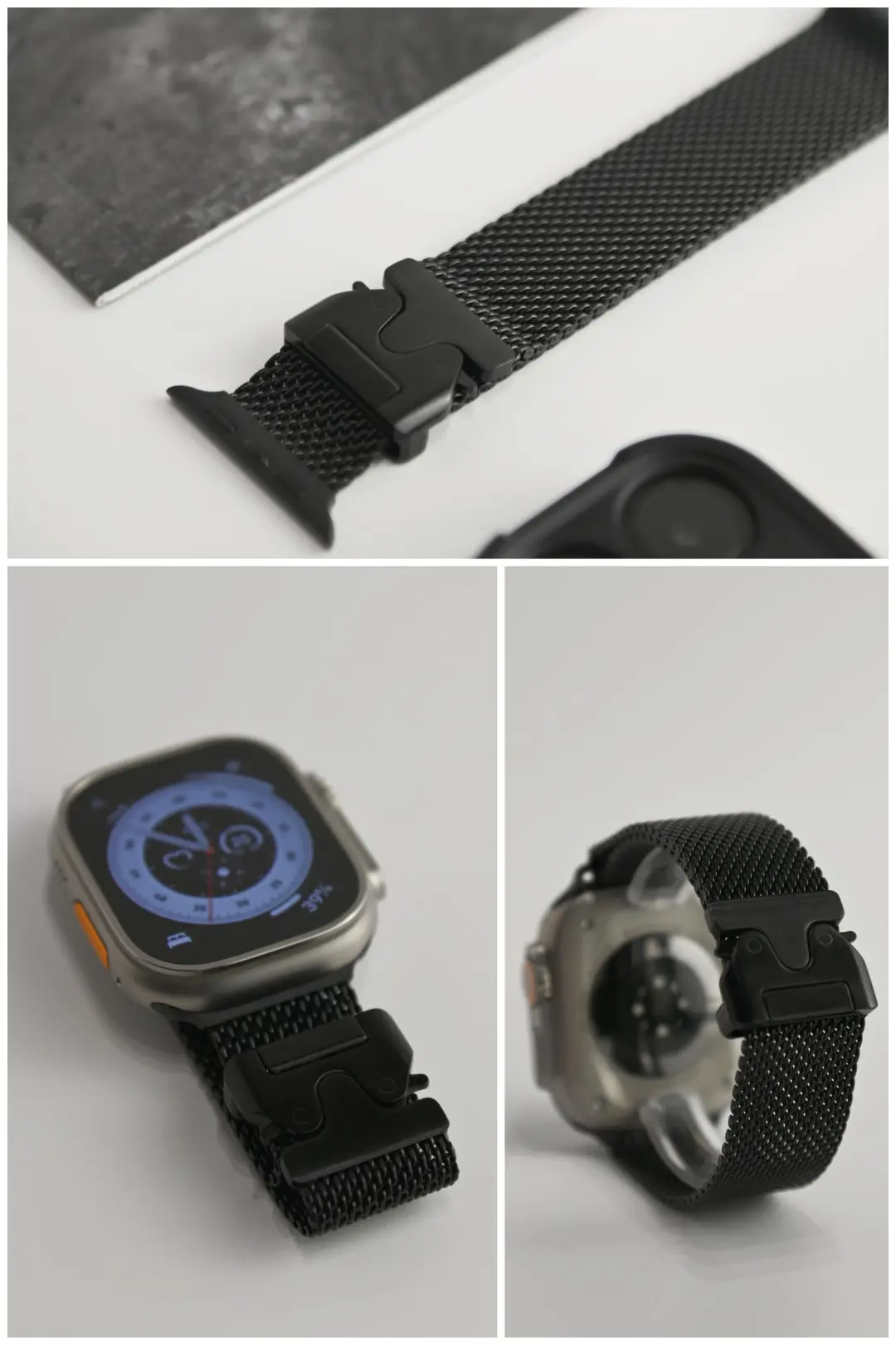 Stainless steel Milanese watch band — complete detail image 1