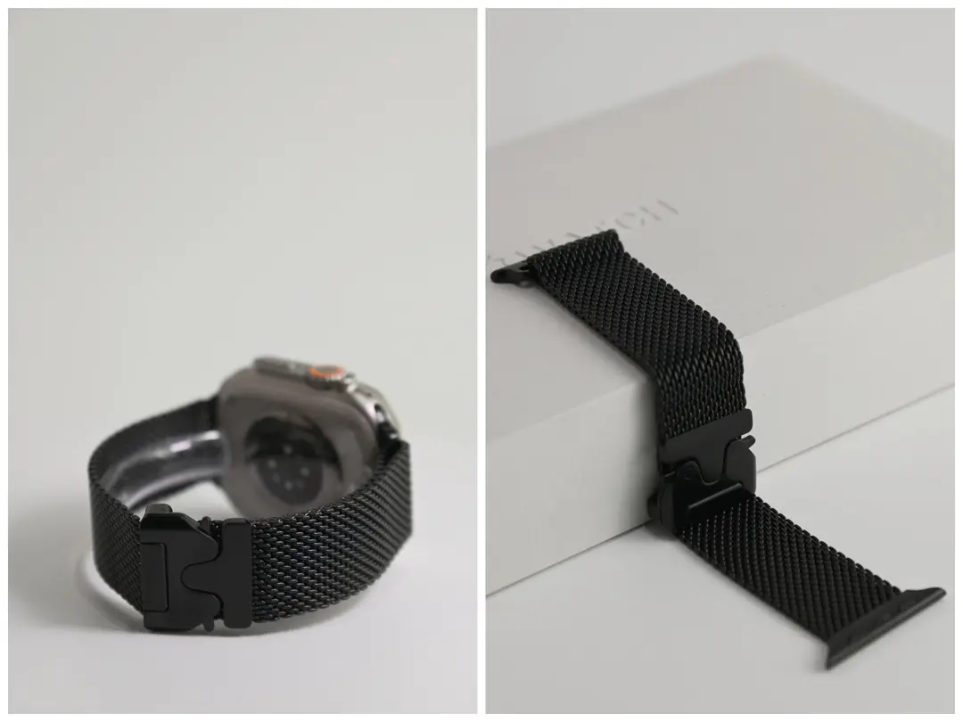 Stainless steel Milanese watch band — complete detail image 2