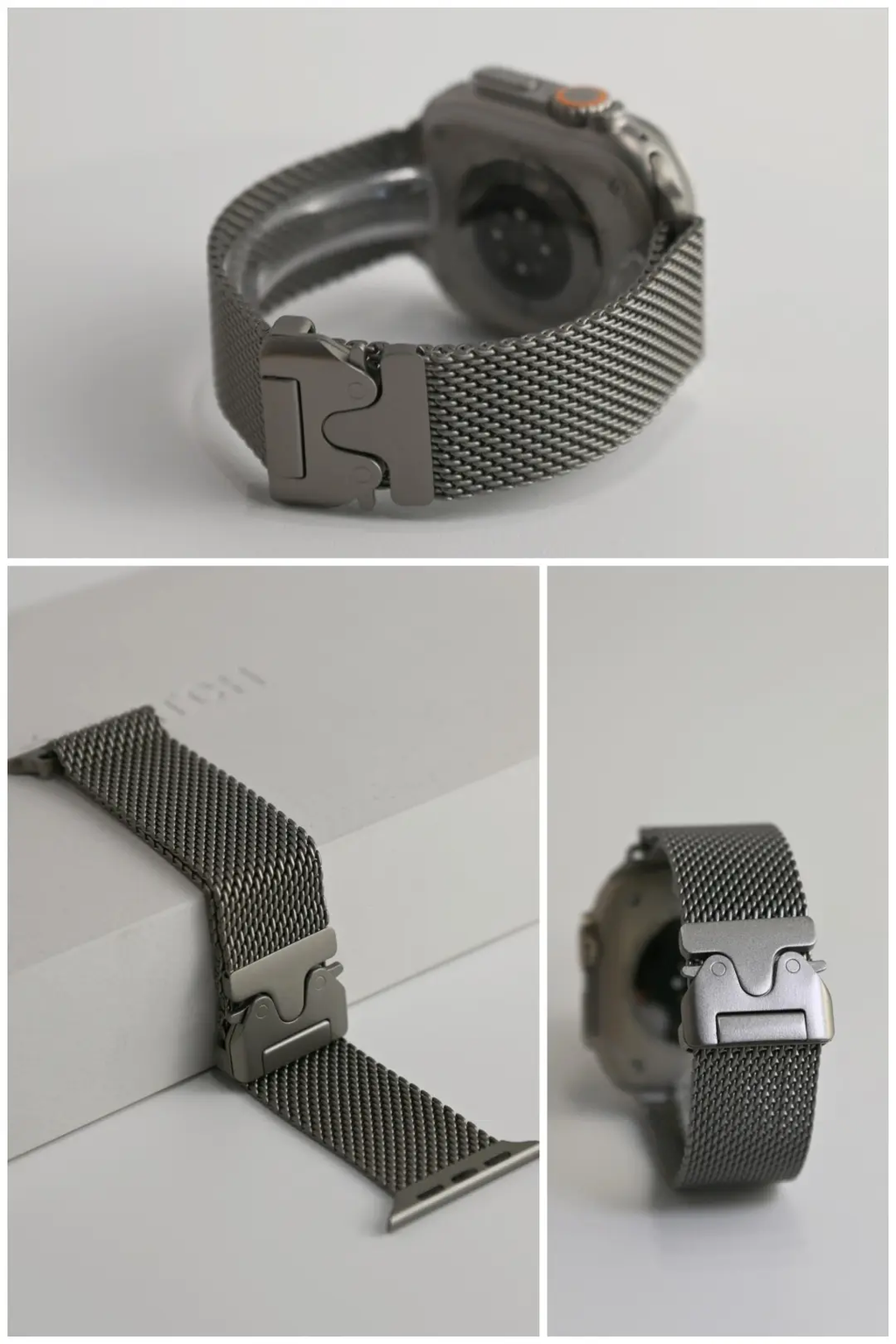 Stainless steel Milanese watch band — complete detail image 3