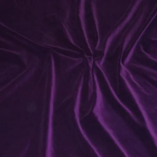 1 Metre Purple 100% Cotton Velvet Fabric, 44" Width TILL CODE P714