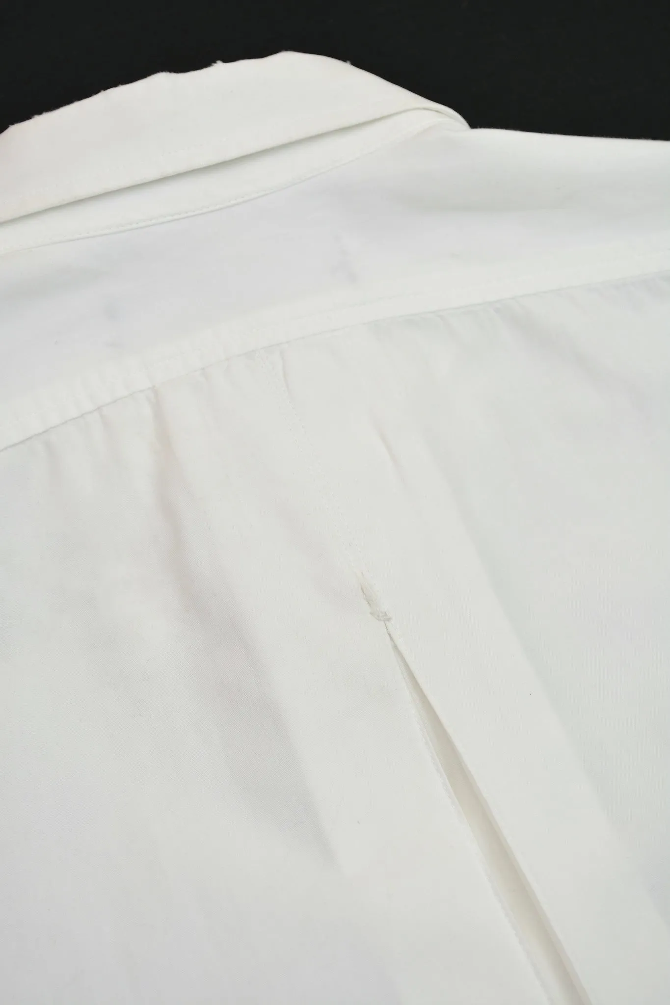 1999 Fine Cotton Darted Shirt with Hunting Pleat Detail