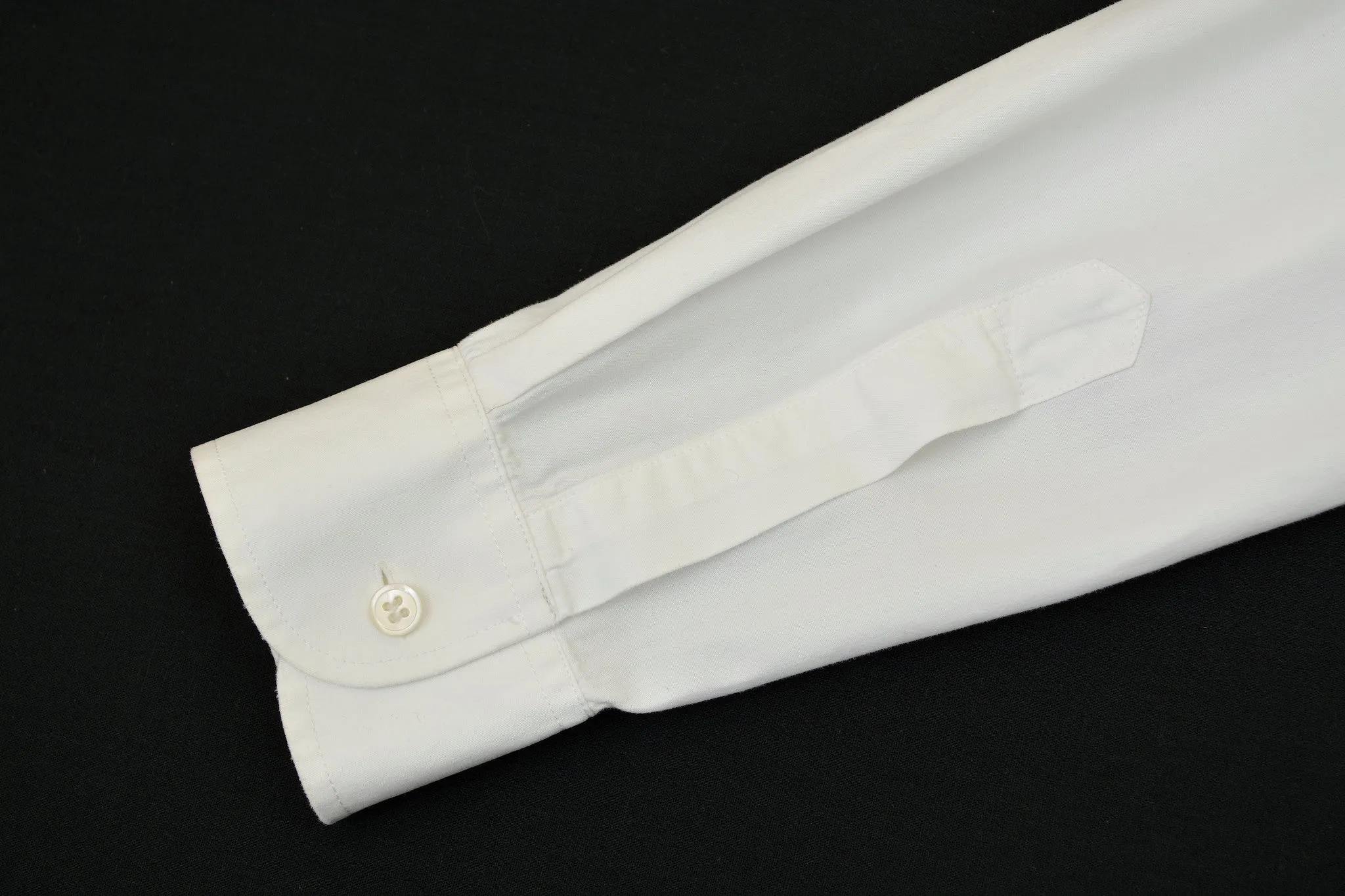 1999 Fine Cotton Darted Shirt with Hunting Pleat Detail