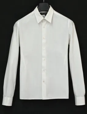 1999 Fine Cotton Darted Shirt with Hunting Pleat Detail