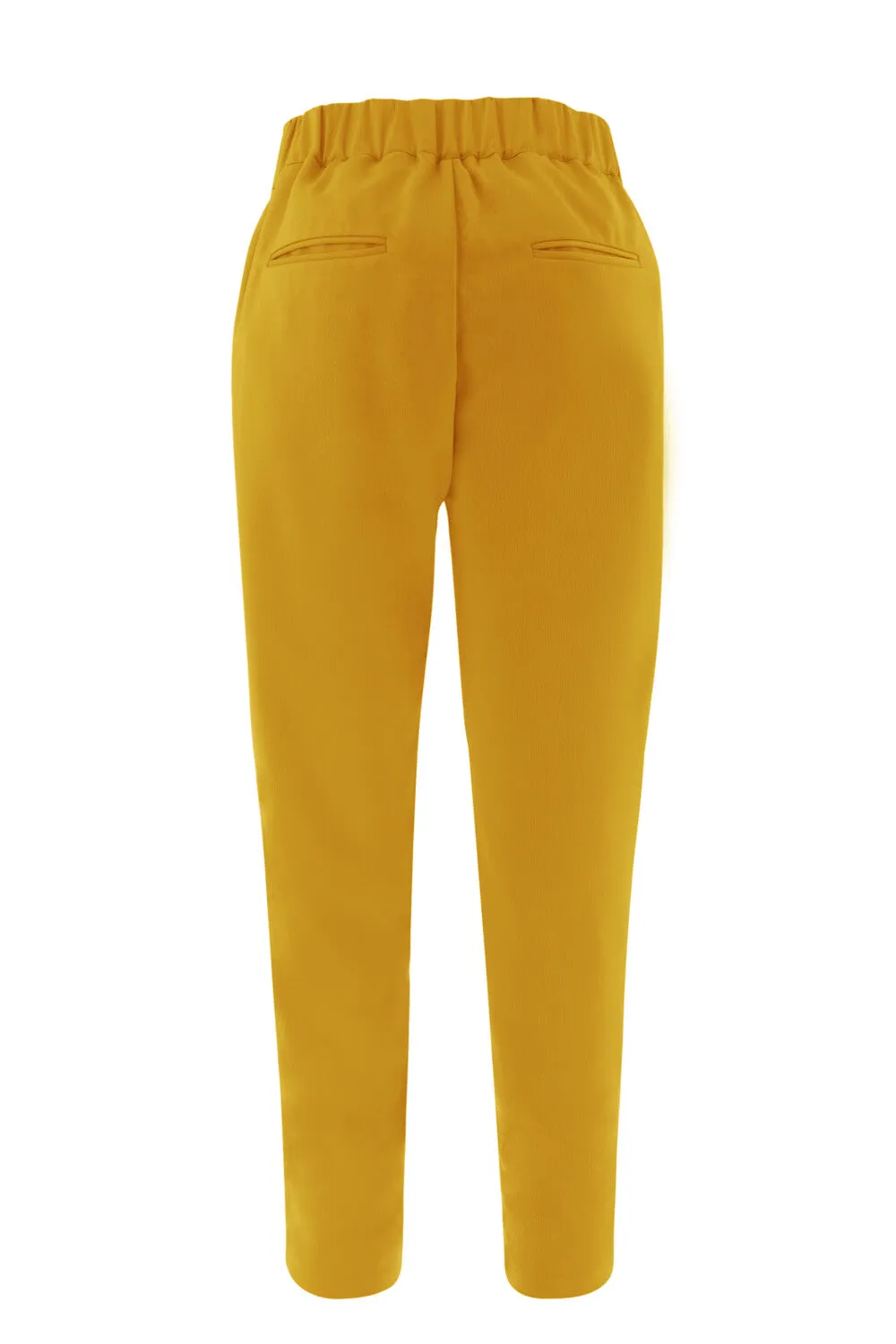 Amber Yellow Tailored Trousers