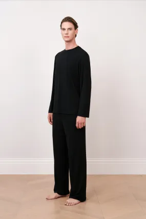 Basic Long Black Pyjama Trousers