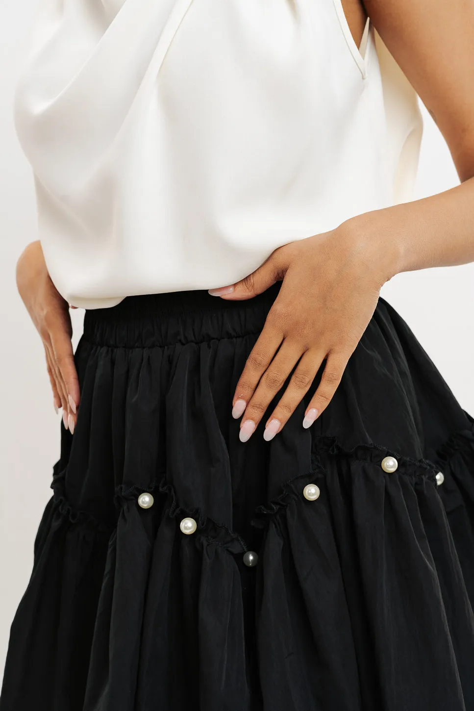 Black Beaded Skirt