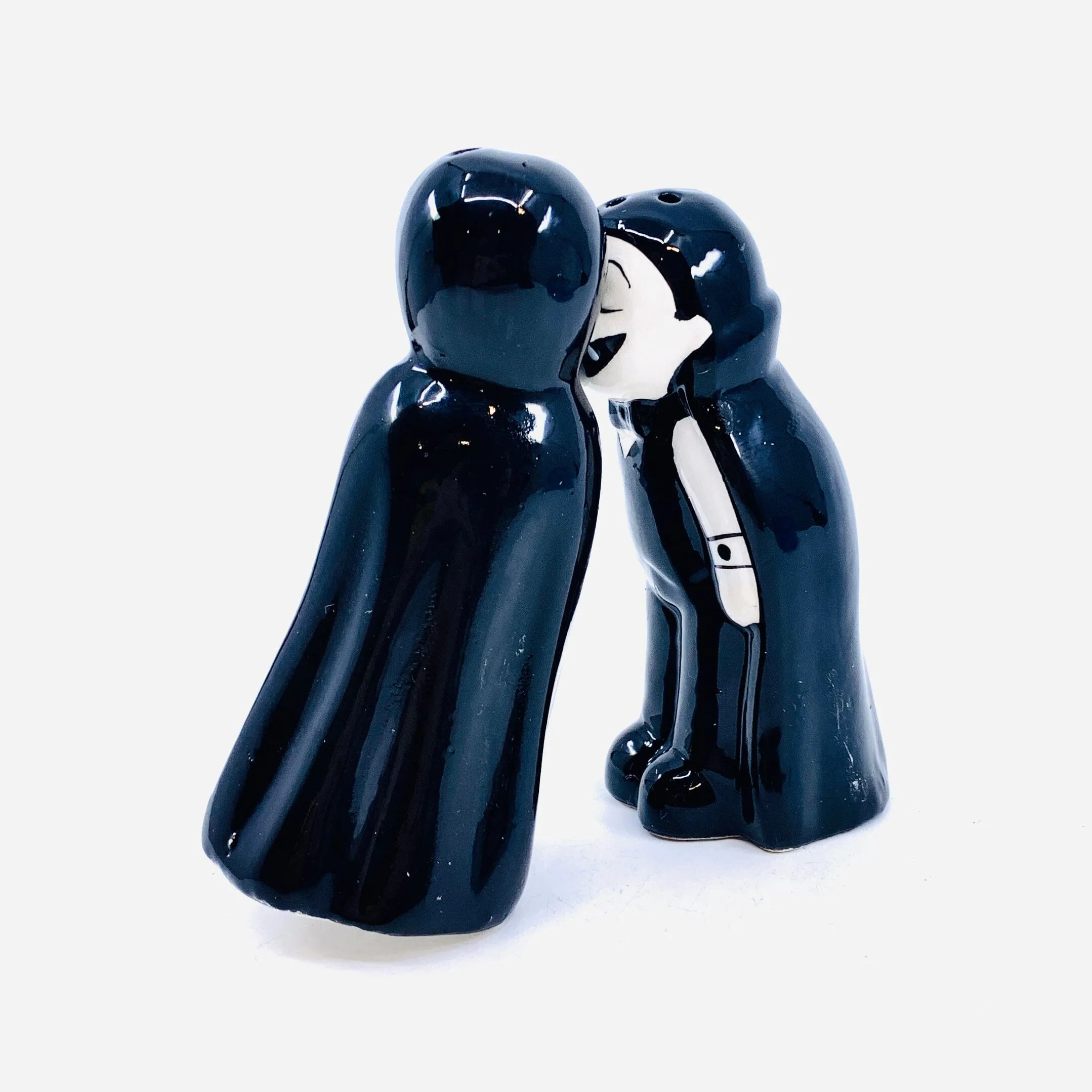 Ceramic Salt and Pepper Shakers, Mr & Mrs Dracula