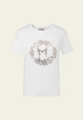 Crystal-embellished T-shirt