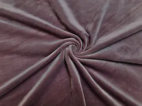 Dark Mauve Panne Velvet Fabric