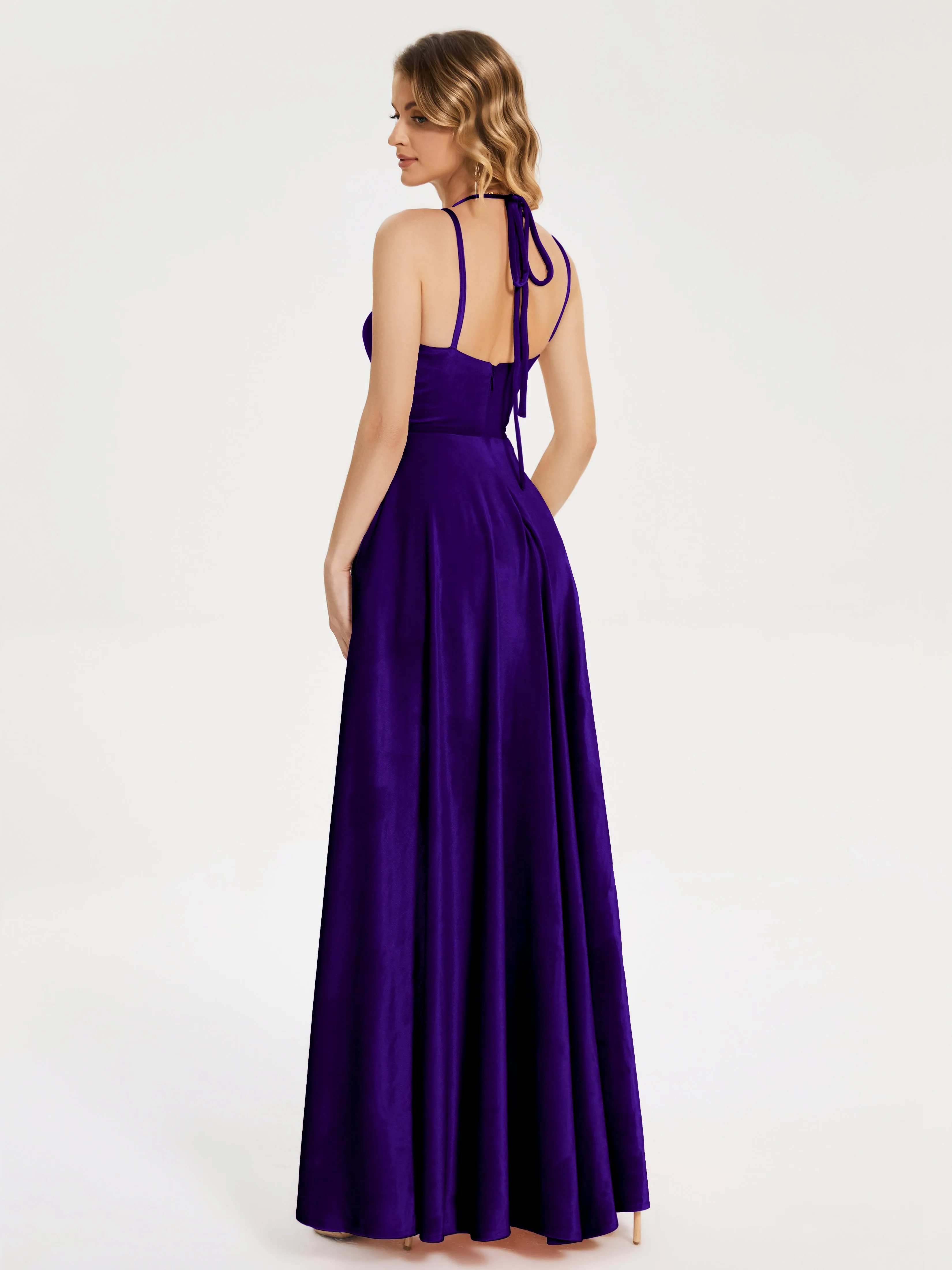 Elsie Modest Split Velvet Mother of the Bride Dresses