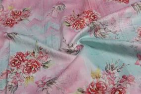 Pink Cotton Satin Fabric