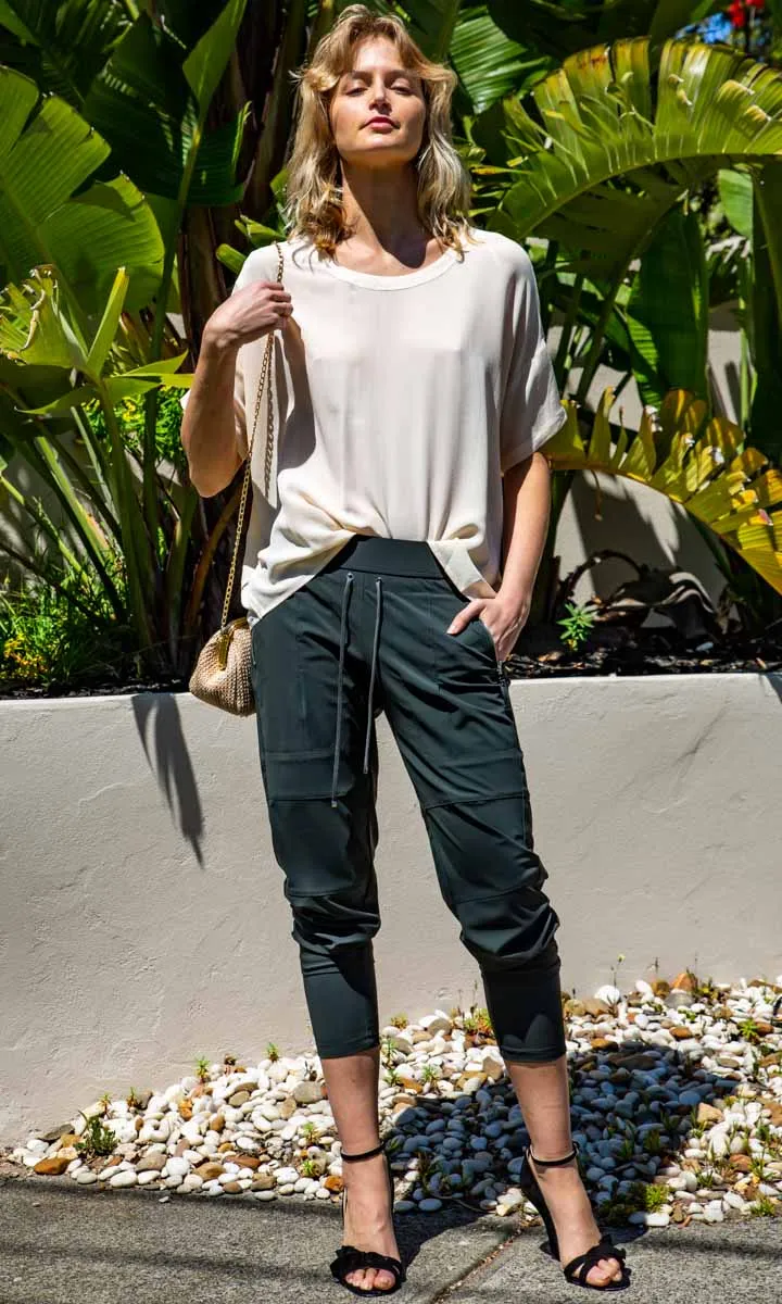 Raffaello Rossi Khaki Jog Pant