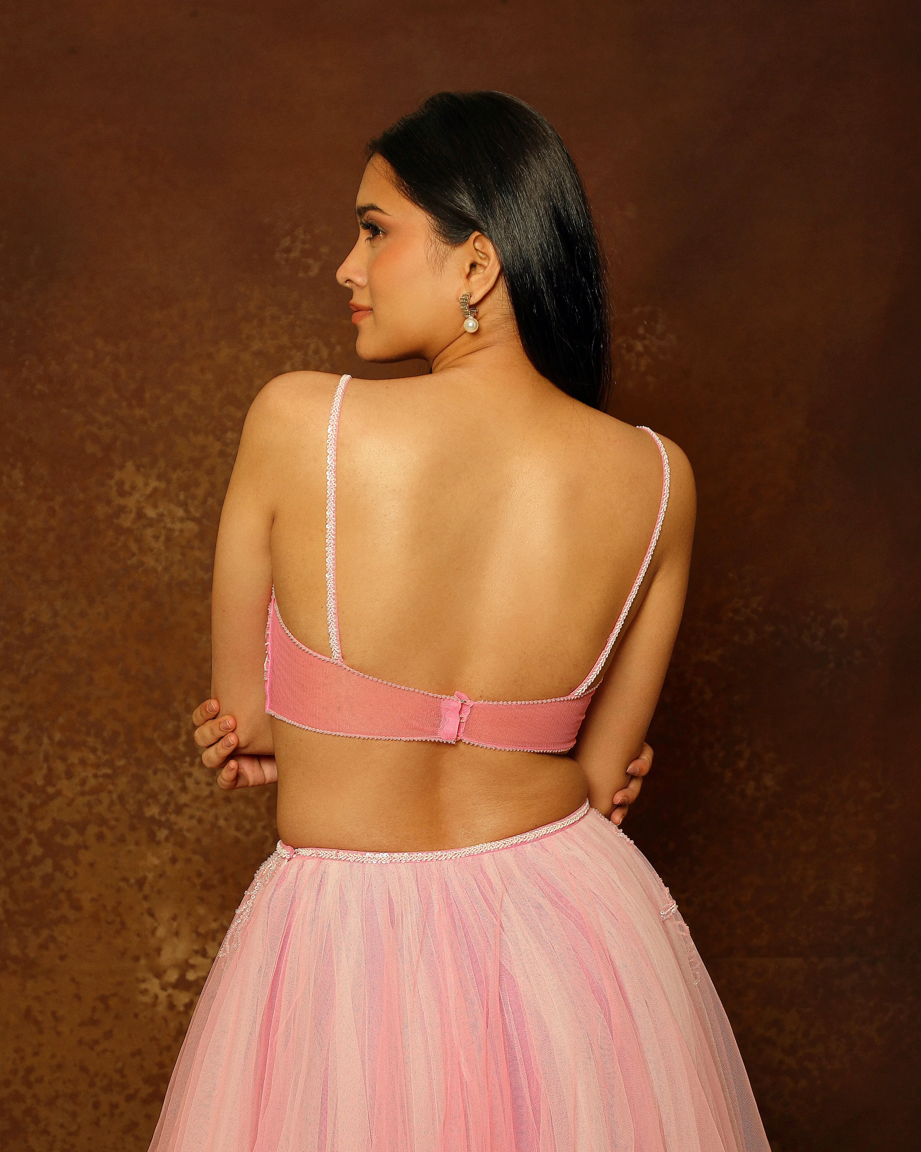 Rose Pink Dandelion Bustier