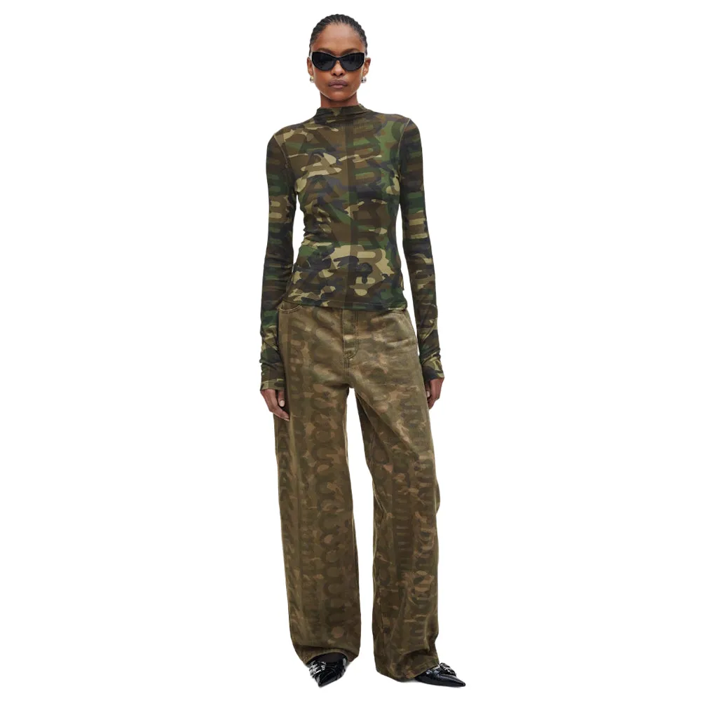 THE CAMO SHEER LONG SLEEVE